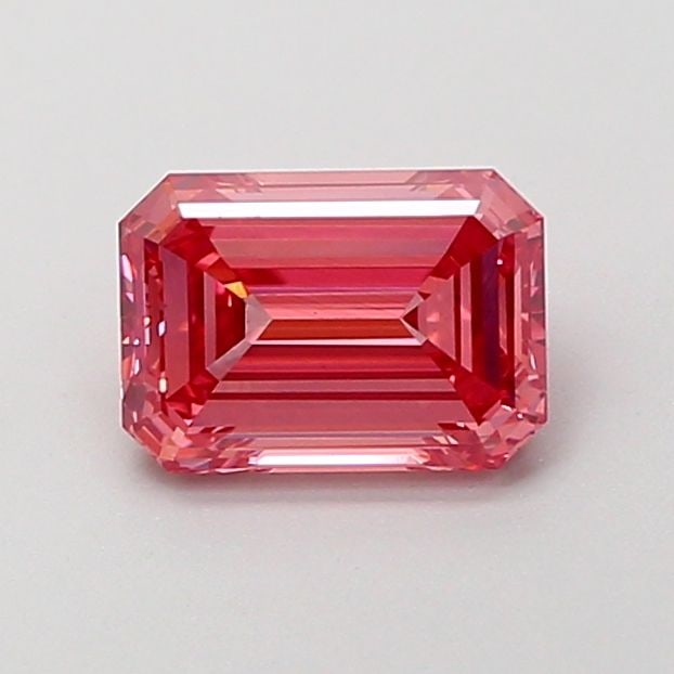 Loose Diamond - EMERALD 1.0ct Fancy Vivid Pink VS1: Loose Diamond - EMERALD 1.0ct Fancy Vivid Pink VS1 Source: This is a real non-mined Diamond that has been grown in a lab Shape: EMERALD Carats: 1.0 Color: Fancy Vivid Pink Certification: IGI Video: