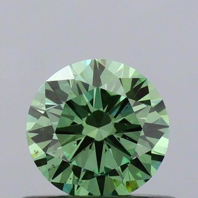 Loose Diamond - ROUND 0.51ct Fancy Vivid Green VS2: Loose Diamond - ROUND 0.51ct Fancy Vivid Green VS2 Source: This is a real non-mined Diamond that has been grown in a lab Shape: ROUND Carats: 0.51 Color: Fancy Vivid Green Certification: IGI Video: