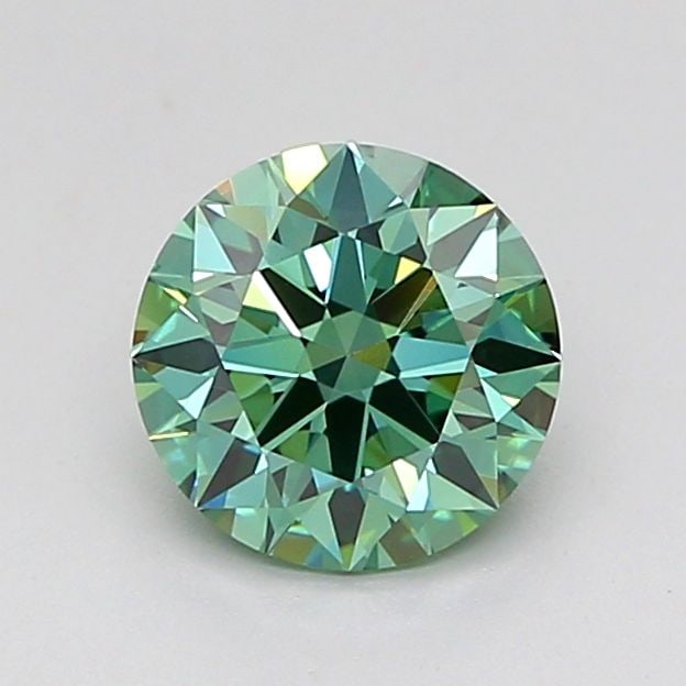 Ideal Loose Diamond - ROUND 1.0ct Fancy Vivid Green VVS2 (1 of 1)