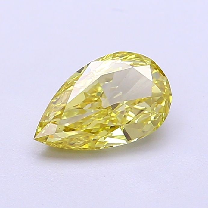 Loose Diamond - PEAR 0.88ct Fancy Intense Yellow VS1: Loose Diamond - PEAR 0.88ct Fancy Intense Yellow VS1 Source: This is a real non-mined Diamond that has been grown in a lab Shape: PEAR Carats: 0.88 Color: Fancy Intense Yellow Certification: IGI Video