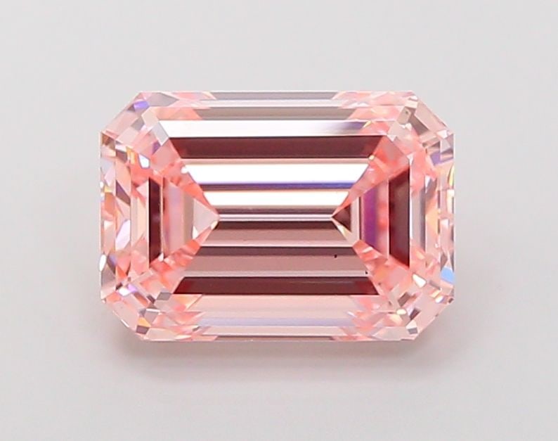Loose Diamond - EMERALD 4.02ct Fancy Intense Pink VS2: Loose Diamond - EMERALD 4.02ct Fancy Intense Pink VS2 Source: This is a real non-mined Diamond that has been grown in a lab Shape: EMERALD Carats: 4.02 Color: Fancy Intense Pink Certification: IGI Vid