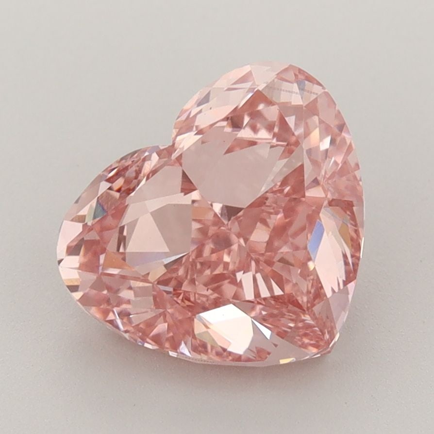 Loose Diamond - HEART 3.21ct Fancy Vivid Pink VS1: Loose Diamond - HEART 3.21ct Fancy Vivid Pink VS1 Source: This is a real non-mined Diamond that has been grown in a lab Shape: HEART Carats: 3.21 Color: Fancy Vivid Pink Certification: IGI Video: