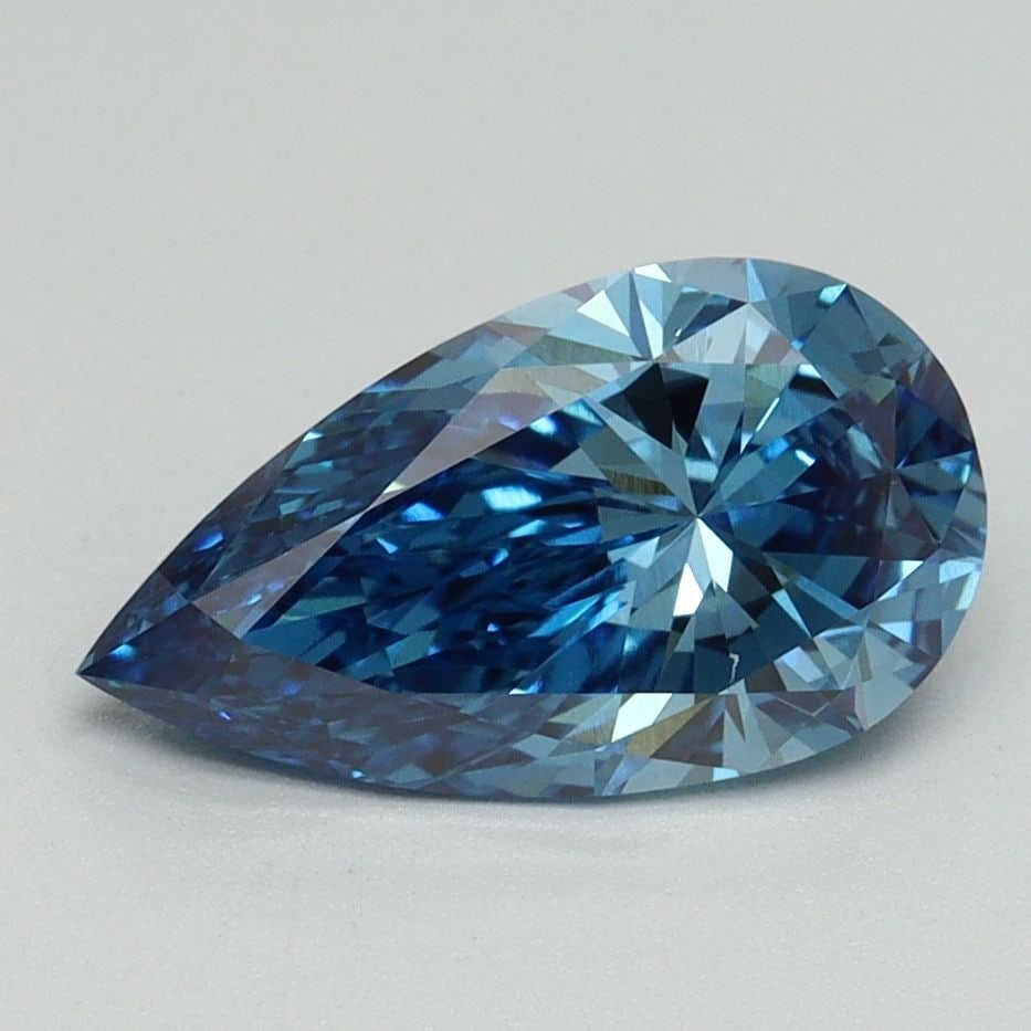 Loose Diamond - PEAR 1.64ct Fancy Vivid Blue VS1: Loose Diamond - PEAR 1.64ct Fancy Vivid Blue VS1 Source: This is a real non-mined Diamond that has been grown in a lab Shape: PEAR Carats: 1.64 Color: Fancy Vivid Blue Certification: IGI Video: