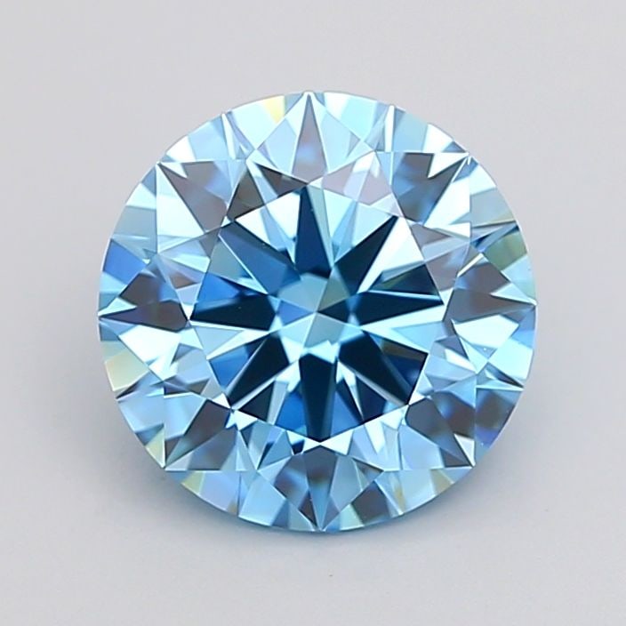 Ideal Loose Diamond - ROUND 2.38ct Fancy Vivid Blue VVS2: Ideal Loose Diamond - ROUND 2.38ct Fancy Vivid Blue VVS2 Source: This is a real non-mined Diamond that has been grown in a lab Shape: ROUND Carats: 2.38 Color: Fancy Vivid Blue Certification: IGI Vide