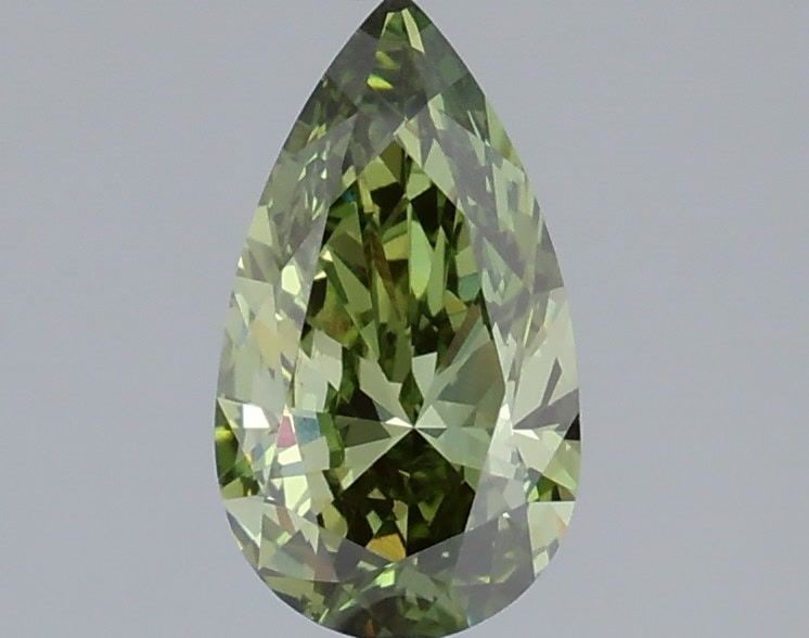 Loose Diamond - PEAR 1.0ct Fancy Vivid Green VVS2: Loose Diamond - PEAR 1.0ct Fancy Vivid Green VVS2 Source: This is a real non-mined Diamond that has been grown in a lab Shape: PEAR Carats: 1.0 Color: Fancy Vivid Green Certification: IGI Video: