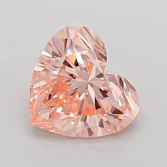 Loose Diamond - HEART 3.1ct Fancy Intense Orangey Pink VVS2: Loose Diamond - HEART 3.1ct Fancy Intense Orangey Pink VVS2 Source: This is a real non-mined Diamond that has been grown in a lab Shape: HEART Carats: 3.1 Color: Fancy Intense Orangey Pink Certificati