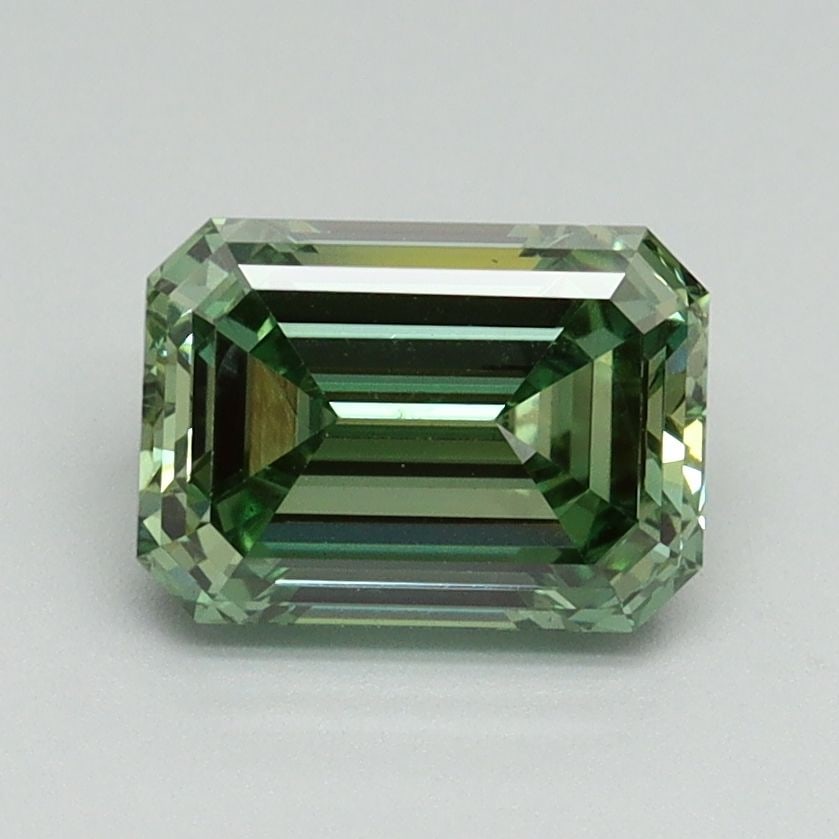 Loose Diamond - EMERALD 1.54ct Fancy Vivid Green VS1 (1 of 1)