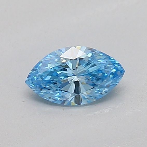 Loose Diamond - MARQUISE 0.17ct Fancy Vivid Blue SI1: Loose Diamond - MARQUISE 0.17ct Fancy Vivid Blue SI1 Source: This is a real non-mined Diamond that has been grown in a lab Shape: MARQUISE Carats: 0.17 Color: Fancy Vivid Blue Certification: IGI Addit