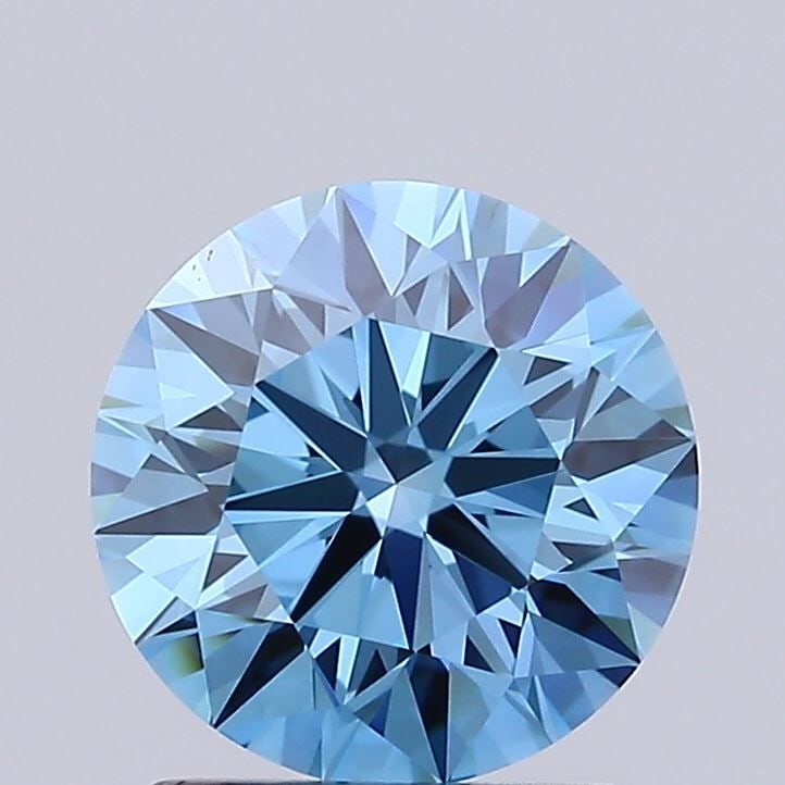Ideal Loose Diamond - ROUND 1.71ct Fancy Vivid Blue VS1: Ideal Loose Diamond - ROUND 1.71ct Fancy Vivid Blue VS1 Source: This is a real non-mined Diamond that has been grown in a lab Shape: ROUND Carats: 1.71 Color: Fancy Vivid Blue Certification: IGI Video