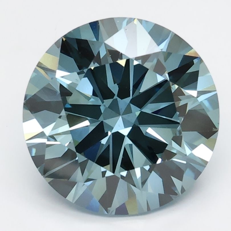 Loose Diamond - ROUND 3.19ct Blue VS2: Loose Diamond - ROUND 3.19ct Blue VS2 Source: This is a real non-mined Diamond that has been grown in a lab Shape: ROUND Carats: 3.19 Color: Blue Certification: NONE Video: