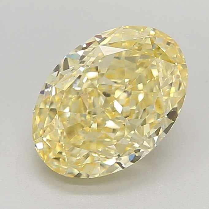 Loose Diamond - OVAL 2.52ct Fancy Intense Yellow VS1: Loose Diamond - OVAL 2.52ct Fancy Intense Yellow VS1 Source: This is a real non-mined Diamond that has been grown in a lab Shape: OVAL Carats: 2.52 Color: Fancy Intense Yellow Certification: IGI Video