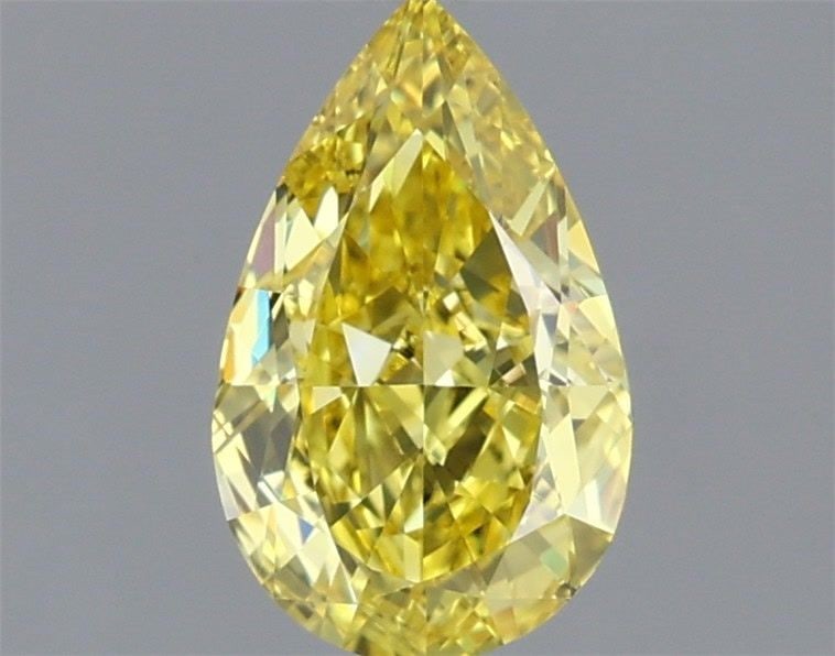 Loose Diamond - PEAR 1.16ct Fancy Vivid Yellow VVS2: Loose Diamond - PEAR 1.16ct Fancy Vivid Yellow VVS2 Source: This is a real non-mined Diamond that has been grown in a lab Shape: PEAR Carats: 1.16 Color: Fancy Vivid Yellow Certification: IGI Video: