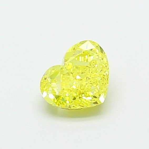 Loose Diamond - HEART 0.56ct Fancy Vivid Yellow VS2: Loose Diamond - HEART 0.56ct Fancy Vivid Yellow VS2 Source: This is a real non-mined Diamond that has been grown in a lab Shape: HEART Carats: 0.56 Color: Fancy Vivid Yellow Certification: IGI Video:
