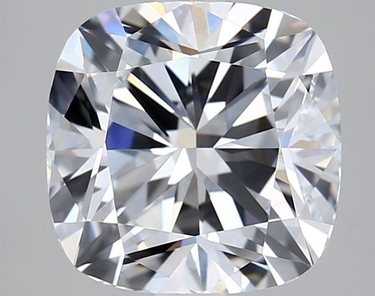 Loose Diamond - CUSHION MODIFIED 2.51ct F VVS1: Loose Diamond - CUSHION MODIFIED 2.51ct F VVS1 Source: This is a real non-mined Diamond that has been grown in a lab Shape: CUSHION MODIFIED Carats: 2.51 Color: F Clarity: VVS1 Certification: IGI Vide