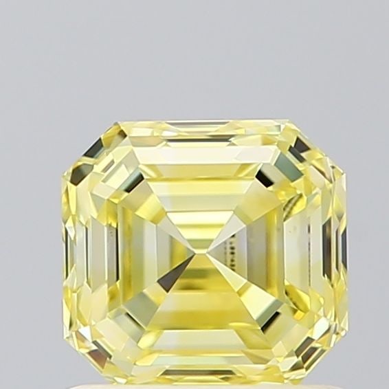 Loose Diamond - SQUARE EMERALD 1.0ct Fancy Intense Yellow VS2: Loose Diamond - SQUARE EMERALD 1.0ct Fancy Intense Yellow VS2 Source: This is a real non-mined Diamond that has been grown in a lab Shape: SQUARE EMERALD Carats: 1.0 Color: Fancy Intense Yellow Certif