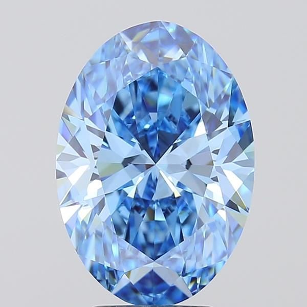 Loose Diamond - OVAL 4.04ct Fancy Vivid Blue VS1: Loose Diamond - OVAL 4.04ct Fancy Vivid Blue VS1 Source: This is a real non-mined Diamond that has been grown in a lab Shape: OVAL Carats: 4.04 Color: Fancy Vivid Blue Certification: IGI Video: