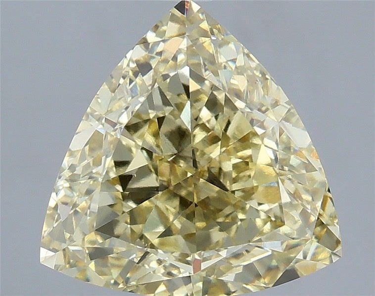 Loose Diamond - TRIANGULAR 4.08ct Fancy Yellow VS2: Loose Diamond - TRIANGULAR 4.08ct Fancy Yellow VS2 Source: This is a real non-mined Diamond that has been grown in a lab Shape: TRIANGULAR Carats: 4.08 Color: Fancy Yellow Certification: IGI Video: