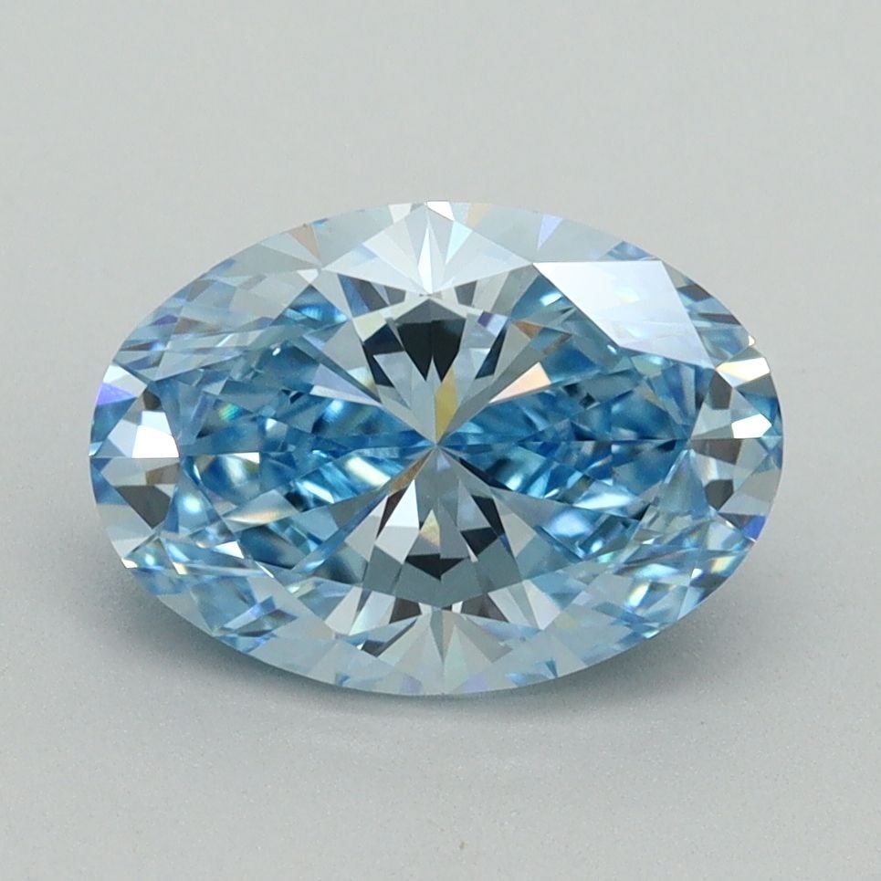 Loose Diamond - OVAL 2.08ct Fancy Vivid Blue VS1: Loose Diamond - OVAL 2.08ct Fancy Vivid Blue VS1 Source: This is a real non-mined Diamond that has been grown in a lab Shape: OVAL Carats: 2.08 Color: Fancy Vivid Blue Certification: IGI Video: