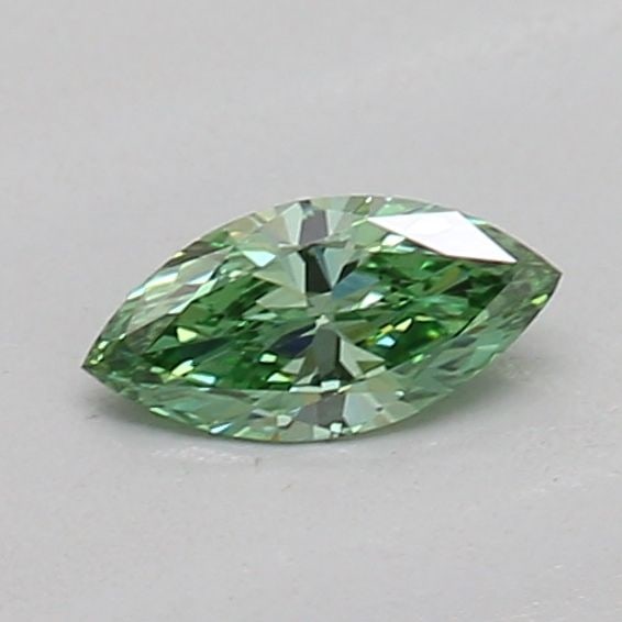 Loose Diamond - MARQUISE 0.14ct Fancy Vivid Green VVS2: Loose Diamond - MARQUISE 0.14ct Fancy Vivid Green VVS2 Source: This is a real non-mined Diamond that has been grown in a lab Shape: MARQUISE Carats: 0.14 Color: Fancy Vivid Green Certification: IGI Vi