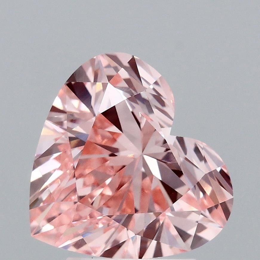 Loose Diamond - HEART 3.0ct Fancy Vivid Pink VVS2: Loose Diamond - HEART 3.0ct Fancy Vivid Pink VVS2 Source: This is a real non-mined Diamond that has been grown in a lab Shape: HEART Carats: 3.0 Color: Fancy Vivid Pink Certification: IGI Video: