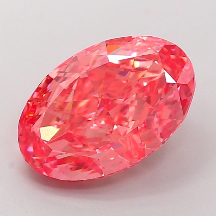 Loose Diamond - OVAL 3.9ct Fancy Vivid Pink VVS2: Loose Diamond - OVAL 3.9ct Fancy Vivid Pink VVS2 Source: This is a real non-mined Diamond that has been grown in a lab Shape: OVAL Carats: 3.9 Color: Fancy Vivid Pink Certification: IGI Video: