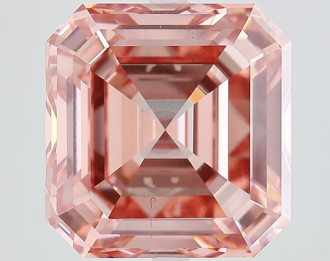 Loose Diamond - ASSCHER 16.5ct Fancy Vivid Pink VS2: Loose Diamond - ASSCHER 16.5ct Fancy Vivid Pink VS2 Source: This is a real non-mined Diamond that has been grown in a lab Shape: ASSCHER Carats: 16.5 Color: Fancy Vivid Pink Certification: IGI Video: