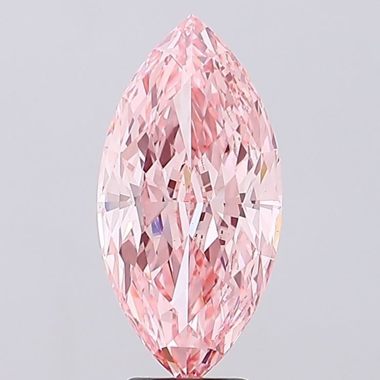 Loose Diamond - MARQUISE 6.21ct Fancy Vivid Pink VS1: Loose Diamond - MARQUISE 6.21ct Fancy Vivid Pink VS1 Source: This is a real non-mined Diamond that has been grown in a lab Shape: MARQUISE Carats: 6.21 Color: Fancy Vivid Pink Certification: IGI Video