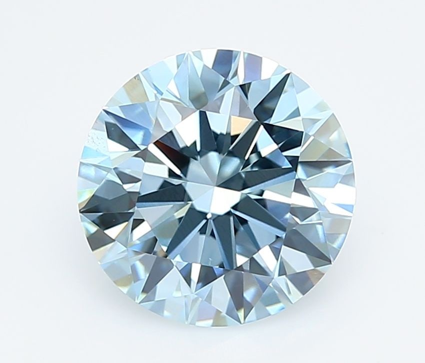 Ideal Loose Diamond - ROUND 3.05ct Fancy Vivid Blue VS1: Ideal Loose Diamond - ROUND 3.05ct Fancy Vivid Blue VS1 Source: This is a real non-mined Diamond that has been grown in a lab Shape: ROUND Carats: 3.05 Color: Fancy Vivid Blue Certification: IGI Video