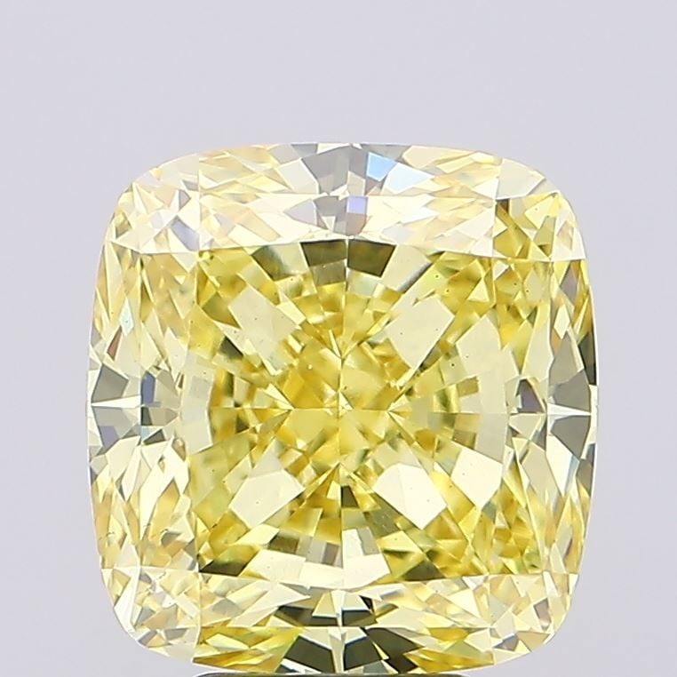 Loose Diamond - CUSHION MODIFIED 7.0ct Fancy Intense Yellow VS1: Loose Diamond - CUSHION MODIFIED 7.0ct Fancy Intense Yellow VS1 Source: This is a real non-mined Diamond that has been grown in a lab Shape: CUSHION MODIFIED Carats: 7.0 Color: Fancy Intense Yellow Ce