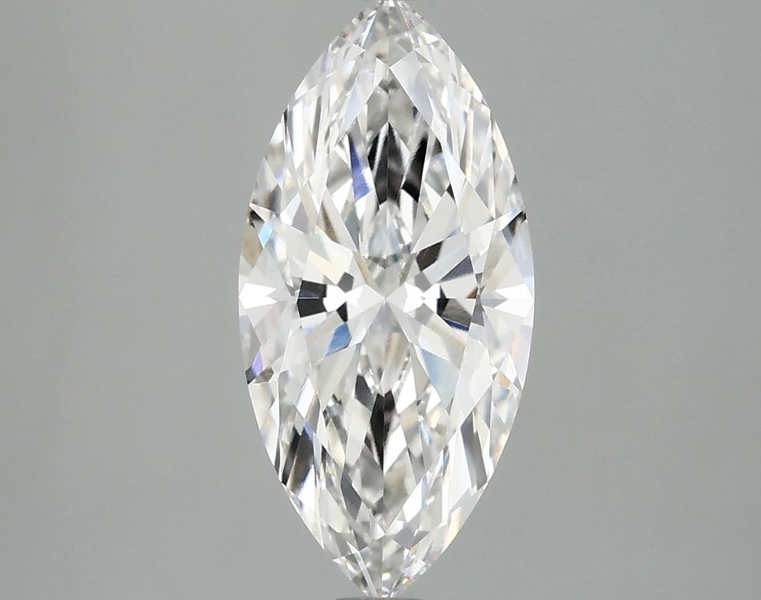 Loose Diamond - MARQUISE 2.1ct F VVS2: Loose Diamond - MARQUISE 2.1ct F VVS2 Source: This is a real non-mined Diamond that has been grown in a lab Shape: MARQUISE Carats: 2.1 Color: F Clarity: VVS2 Certification: IGI Video: