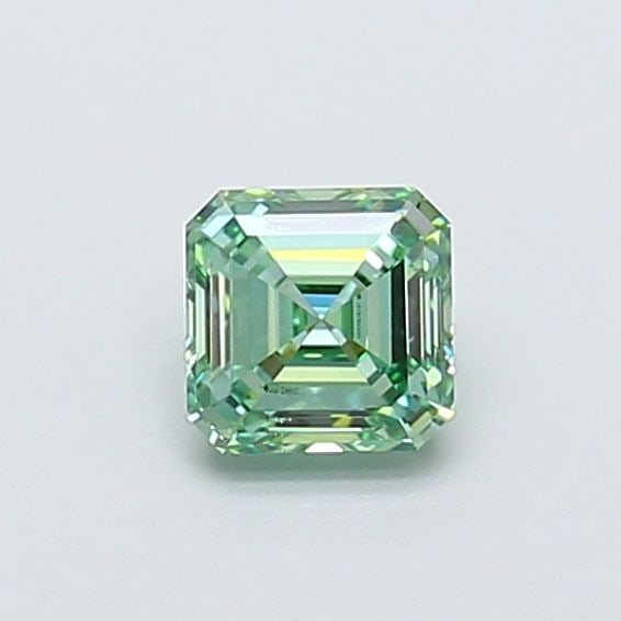 Loose Diamond - ASSCHER 1.02ct Fancy Vivid Green SI1: Loose Diamond - ASSCHER 1.02ct Fancy Vivid Green SI1 Source: This is a real non-mined Diamond that has been grown in a lab Shape: ASSCHER Carats: 1.02 Color: Fancy Vivid Green Certification: IGI