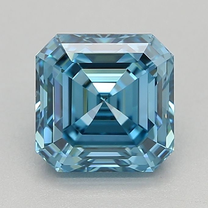 Loose Diamond - SQUARE EMERALD 0.91ct Fancy Vivid Blue VVS2: Loose Diamond - SQUARE EMERALD 0.91ct Fancy Vivid Blue VVS2 Source: This is a real non-mined Diamond that has been grown in a lab Shape: SQUARE EMERALD Carats: 0.91 Color: Fancy Vivid Blue Certificati