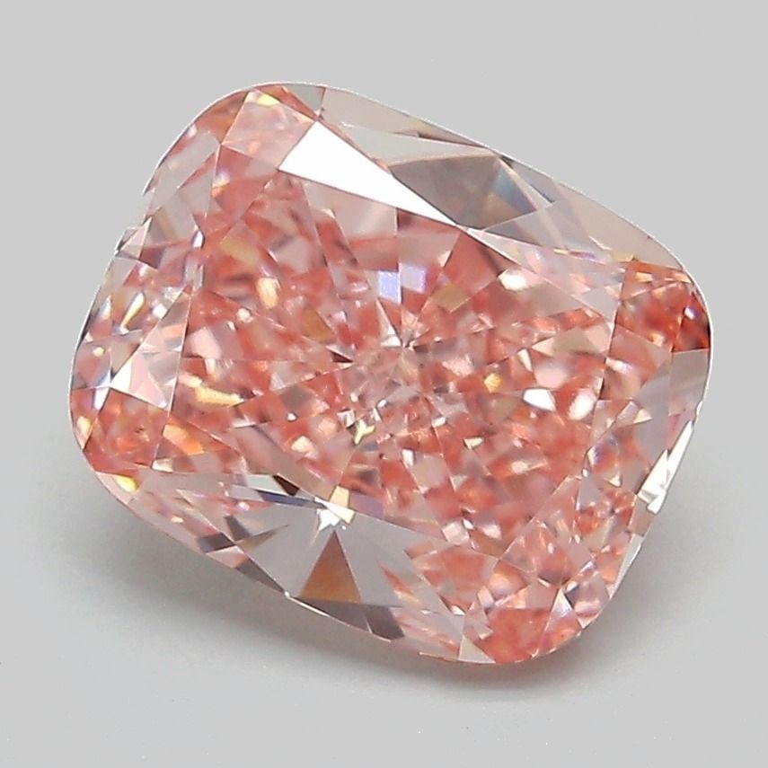 Loose Diamond - CUSHION MODIFIED 3.01ct Fancy Intense Pink VVS2: Loose Diamond - CUSHION MODIFIED 3.01ct Fancy Intense Pink VVS2 Source: This is a real non-mined Diamond that has been grown in a lab Shape: CUSHION MODIFIED Carats: 3.01 Color: Fancy Intense Pink Cer