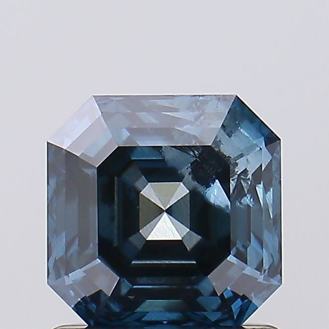 Loose Diamond - ASSCHER 1.04ct Fancy Deep Blue I1 (1 of 1)