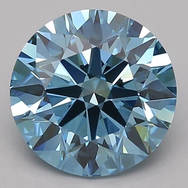 Ideal Loose Diamond - ROUND 2.48ct Fancy Vivid Blue VS1: Ideal Loose Diamond - ROUND 2.48ct Fancy Vivid Blue VS1 Source: This is a real non-mined Diamond that has been grown in a lab Shape: ROUND Carats: 2.48 Color: Fancy Vivid Blue Certification: IGI