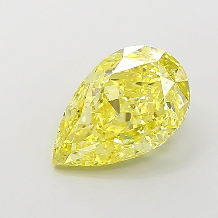 Loose Diamond - PEAR 4.08ct Fancy Vivid Yellow VS1: Loose Diamond - PEAR 4.08ct Fancy Vivid Yellow VS1 Source: This is a real non-mined Diamond that has been grown in a lab Shape: PEAR Carats: 4.08 Color: Fancy Vivid Yellow Certification: IGI Video: