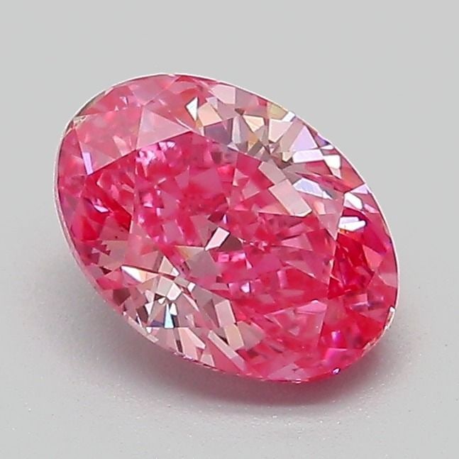 Loose Diamond - OVAL 1.11ct Fancy Vivid Pink VS2: Loose Diamond - OVAL 1.11ct Fancy Vivid Pink VS2 Source: This is a real non-mined Diamond that has been grown in a lab Shape: OVAL Carats: 1.11 Color: Fancy Vivid Pink Certification: IGI Video: