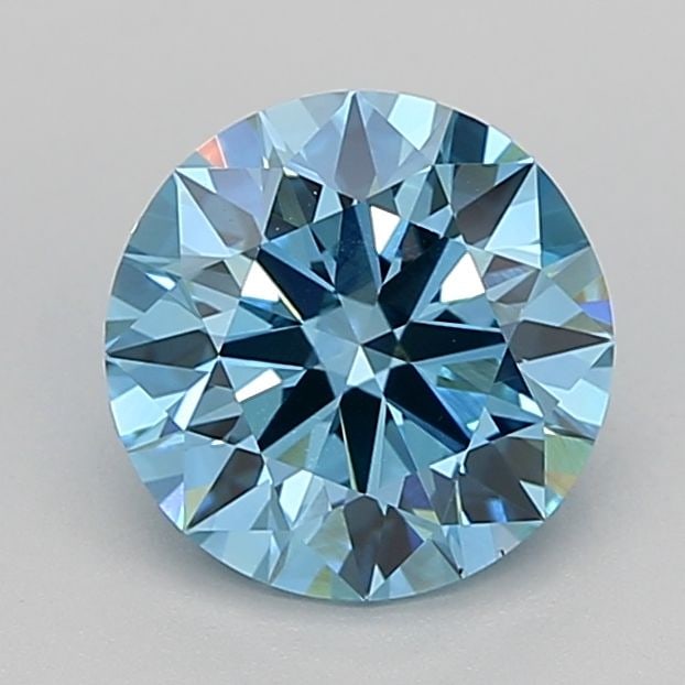 Ideal Loose Diamond - ROUND 2.06ct Fancy Vivid Blue VS1: Ideal Loose Diamond - ROUND 2.06ct Fancy Vivid Blue VS1 Source: This is a real non-mined Diamond that has been grown in a lab Shape: ROUND Carats: 2.06 Color: Fancy Vivid Blue Certification: IGI Video