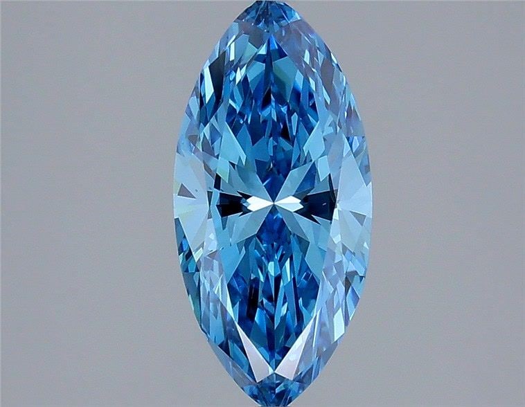Loose Diamond - MARQUISE 1.76ct Fancy Vivid Blue VS1: Loose Diamond - MARQUISE 1.76ct Fancy Vivid Blue VS1 Source: This is a real non-mined Diamond that has been grown in a lab Shape: MARQUISE Carats: 1.76 Color: Fancy Vivid Blue Certification: IGI Video