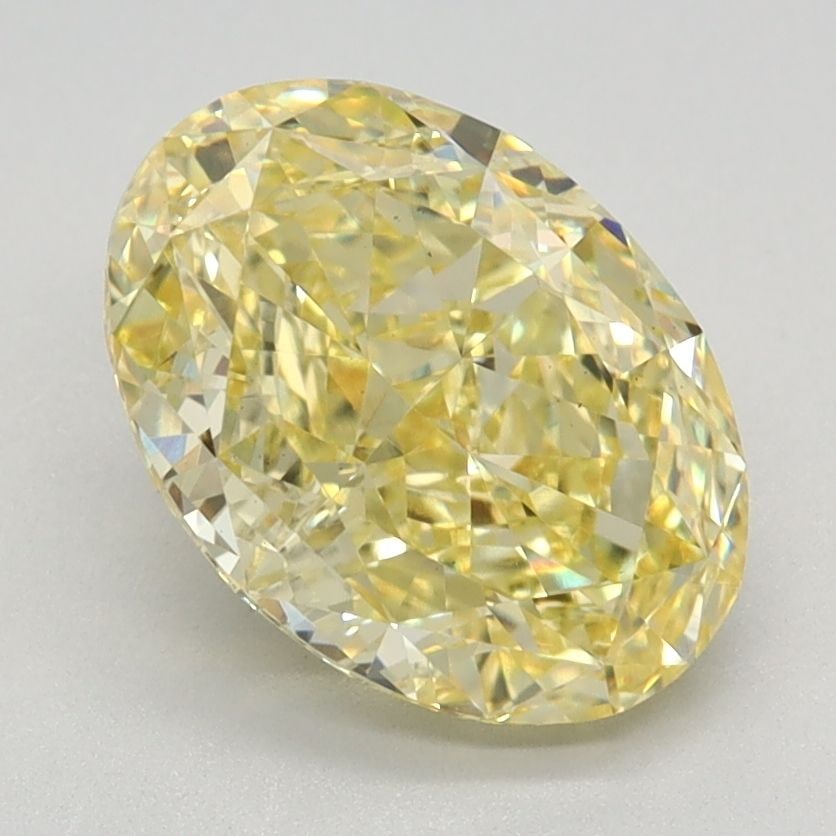 Loose Diamond - OVAL 2.33ct Fancy Intense Yellow VS1: Loose Diamond - OVAL 2.33ct Fancy Intense Yellow VS1 Source: This is a real non-mined Diamond that has been grown in a lab Shape: OVAL Carats: 2.33 Color: Fancy Intense Yellow Certification: IGI Video