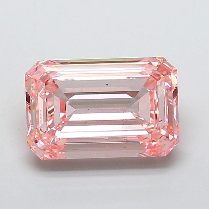 Loose Diamond - EMERALD 7.21ct Fancy Intense Pink VS2: Loose Diamond - EMERALD 7.21ct Fancy Intense Pink VS2 Source: This is a real non-mined Diamond that has been grown in a lab Shape: EMERALD Carats: 7.21 Color: Fancy Intense Pink Certification: IGI Vid