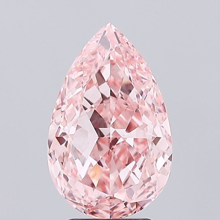 Loose Diamond - PEAR 4.06ct Fancy Vivid Pink VS1: Loose Diamond - PEAR 4.06ct Fancy Vivid Pink VS1 Source: This is a real non-mined Diamond that has been grown in a lab Shape: PEAR Carats: 4.06 Color: Fancy Vivid Pink Certification: IGI Video: