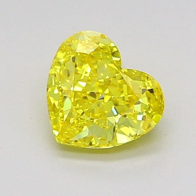 Loose Diamond - HEART 1.02ct Fancy Vivid Yellow IF: Loose Diamond - HEART 1.02ct Fancy Vivid Yellow IF Source: This is a real non-mined Diamond that has been grown in a lab Shape: HEART Carats: 1.02 Color: Fancy Vivid Yellow Certification: IGI Video:
