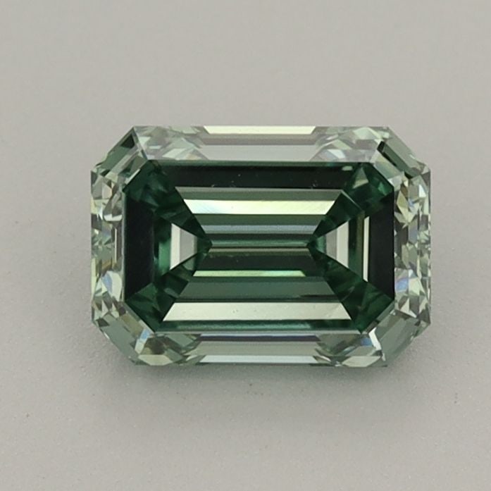 Loose Diamond - EMERALD 0.9ct Fancy Vivid Green VS1 (1 of 1)