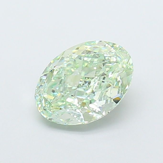 Loose Diamond - OVAL 1.86ct Fancy Intense Green VVS2: Loose Diamond - OVAL 1.86ct Fancy Intense Green VVS2 Source: This is a real non-mined Diamond that has been grown in a lab Shape: OVAL Carats: 1.86 Color: Fancy Intense Green Certification: IGI Video: