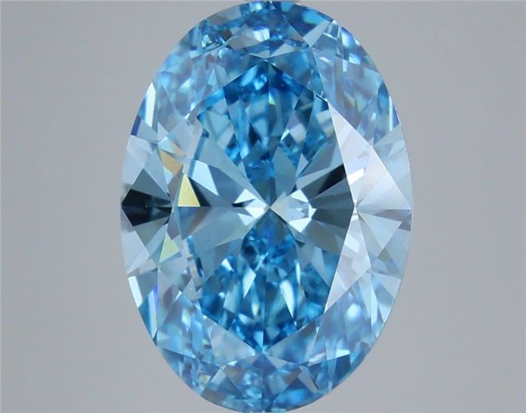 Loose Diamond - OVAL 7.0ct Fancy Vivid Blue VS1: Loose Diamond - OVAL 7.0ct Fancy Vivid Blue VS1 Source: This is a real non-mined Diamond that has been grown in a lab Shape: OVAL Carats: 7.0 Color: Fancy Vivid Blue Certification: IGI Video: