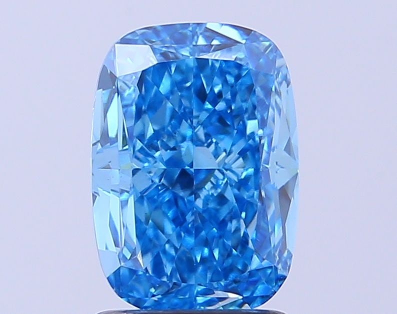 Loose Diamond - CUSHION MODIFIED 2.03ct Fancy Vivid Blue VS1: Loose Diamond - CUSHION MODIFIED 2.03ct Fancy Vivid Blue VS1 Source: This is a real non-mined Diamond that has been grown in a lab Shape: CUSHION MODIFIED Carats: 2.03 Color: Fancy Vivid Blue Certific