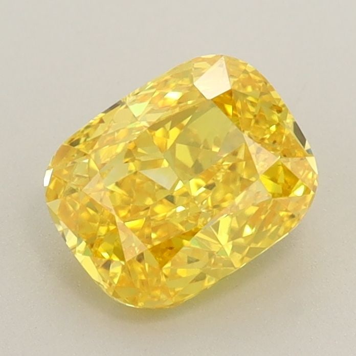 Loose Diamond - CUSHION BRILLIANT 1.1ct Fancy Vivid Yellow VS1: Loose Diamond - CUSHION BRILLIANT 1.1ct Fancy Vivid Yellow VS1 Source: This is a real non-mined Diamond that has been grown in a lab Shape: CUSHION BRILLIANT Carats: 1.1 Color: Fancy Vivid Yellow Cert