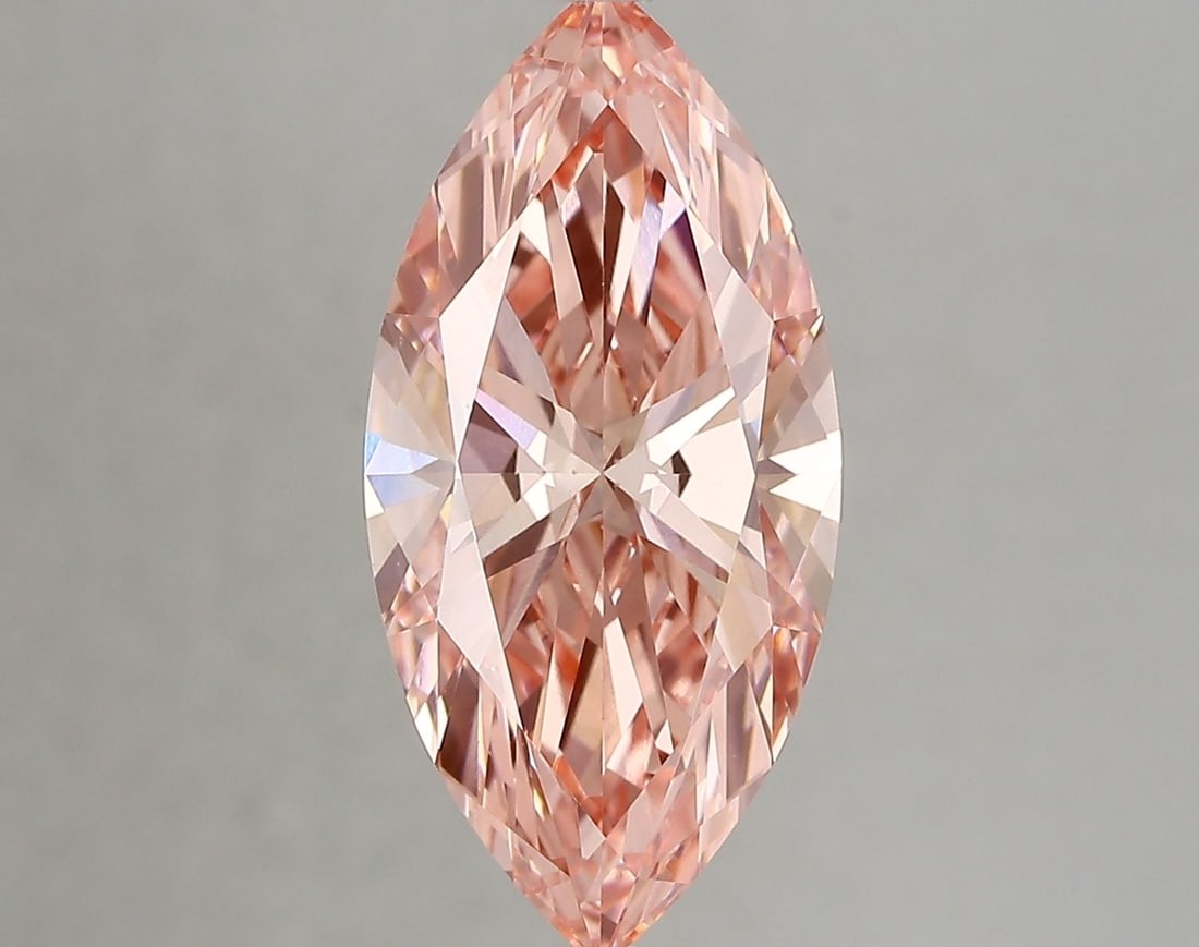 Loose Diamond - MARQUISE 3.65ct Fancy Vivid Pink VS1: Loose Diamond - MARQUISE 3.65ct Fancy Vivid Pink VS1 Source: This is a real non-mined Diamond that has been grown in a lab Shape: MARQUISE Carats: 3.65 Color: Fancy Vivid Pink Certification: IGI Video