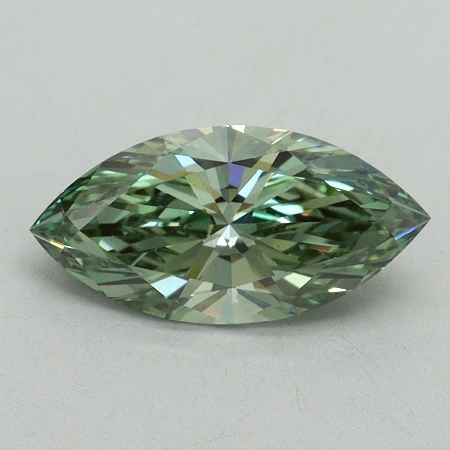 Loose Diamond - MARQUISE 1.11ct Fancy Vivid Green VS1: Loose Diamond - MARQUISE 1.11ct Fancy Vivid Green VS1 Source: This is a real non-mined Diamond that has been grown in a lab Shape: MARQUISE Carats: 1.11 Color: Fancy Vivid Green Certification: IGI Vid